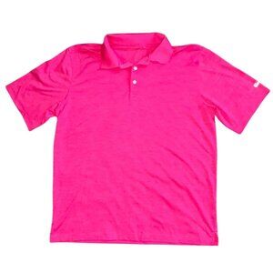 Walter Hagen Essentials Mens Polo Golf Shirt-Pink-Size Large-GUC